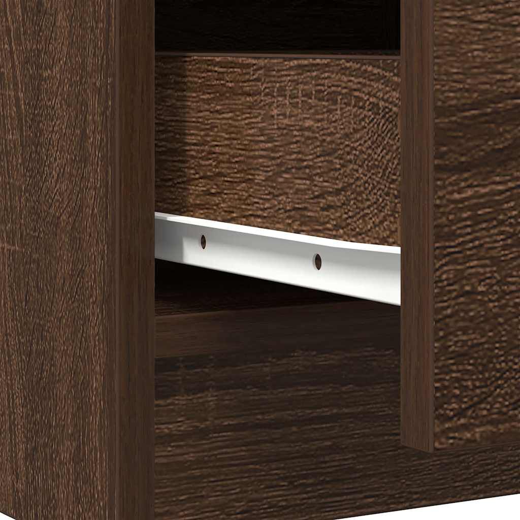 vidaXL Συρταριέρα με Συρτάρια καφέ δρυς 71x35x84 εκ. Επεξ. Ξύλο