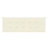 vidaXL Μαξιλάρι Πάγκου Κήπου Κρεμ 150x50x4 εκ. Ύφασμα Oxford