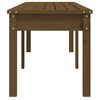 vidaXL Πάγκος Κήπου Διθέσιος Μελί 159,5x44x45 εκ. Μασίφ Ξύλο Πεύκου