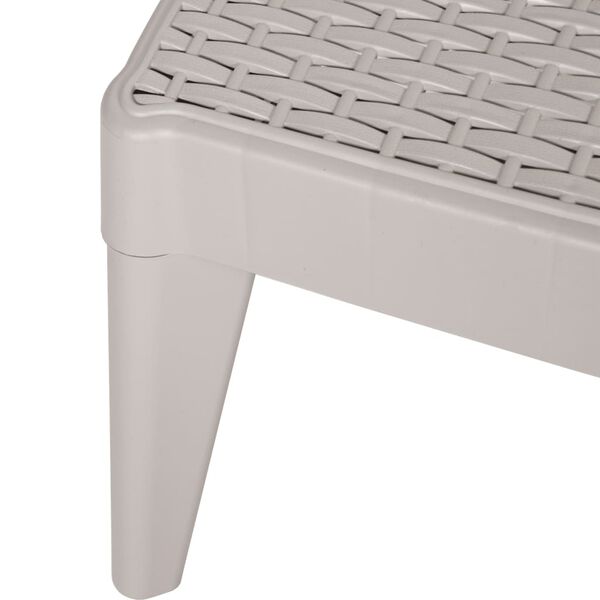 vidaXL Ξαπλώστρα Καπουτσίνο 186 x 60 x 29 από Πολυπροπυλένιο
