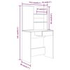 vidaXL Μπουντουάρ Σετ Καπνιστή δρυς 74,5 x 40 x 141 εκ.