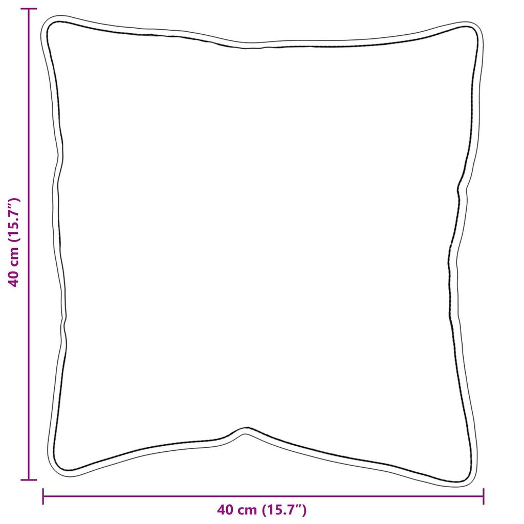 vidaXL Μαξιλάρια 2 pcs Λευκό 40 x 40 cm
