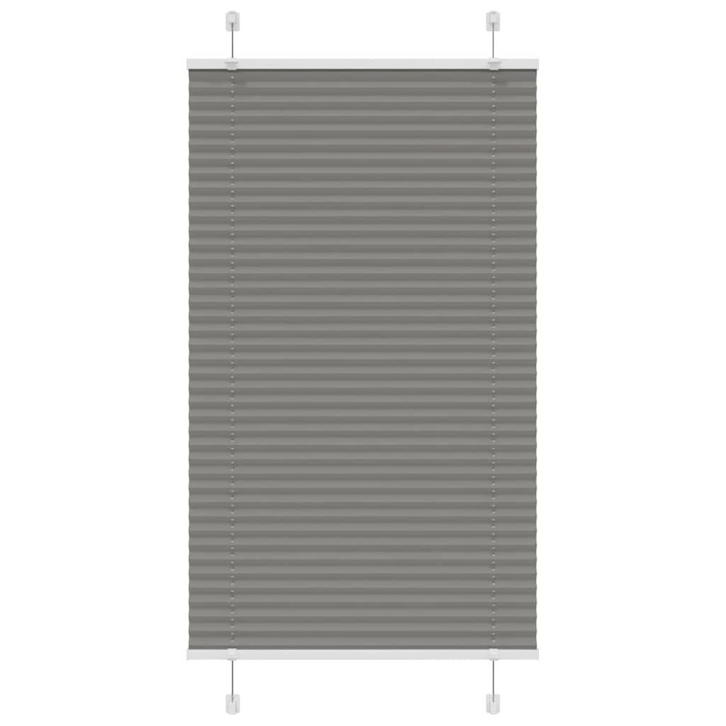 vidaXL Πλισέ περσίδα Ανθρακί 75x150 cm Πλάτος υφάσματος 74,4 cm