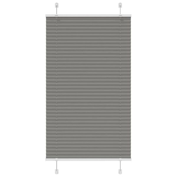 vidaXL Πλισέ περσίδα Ανθρακί 75x150 cm Πλάτος υφάσματος 74,4 cm
