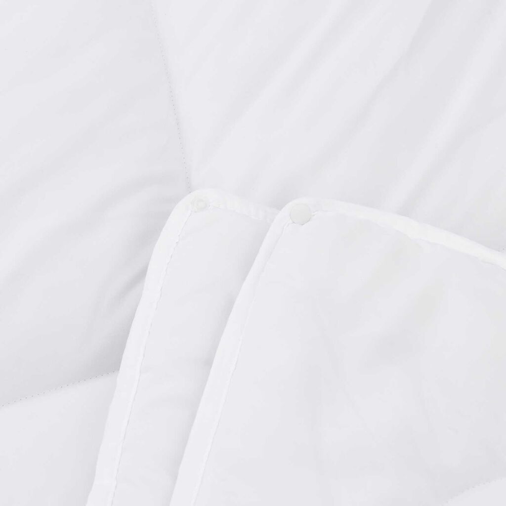 vidaXL Διπλό με Μαξιλάρι 2 pcs Λευκό 155 x 220 cm Μικροΐνες