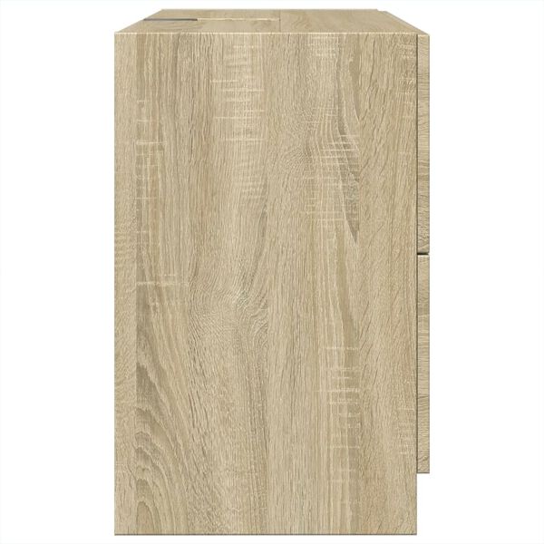 vidaXL Ντουλάπι Νιπτήρα Sonoma Δρυς 78x37x59 εκ. Επεξεργασμένο Ξύλο