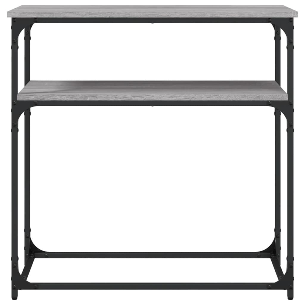 vidaXL Τραπέζι Κονσόλα Γκρι Sonoma 75x35,5x75 εκ. Επεξεργασμένο Ξύλο