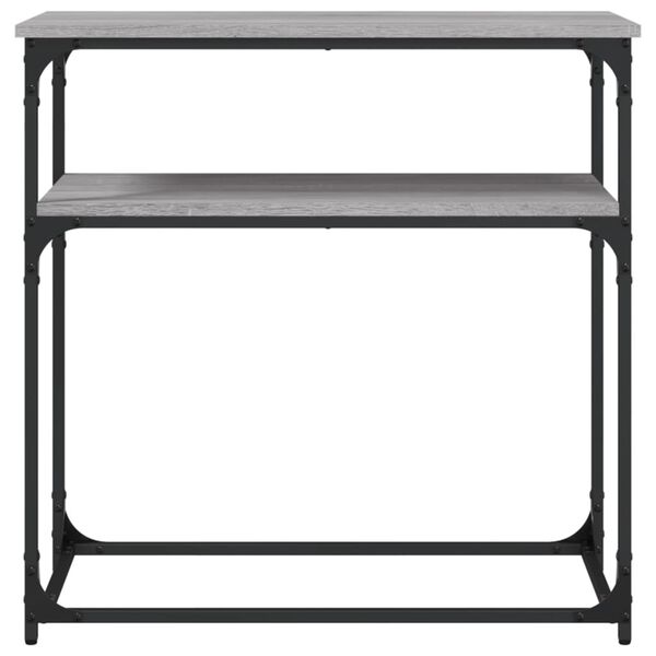 vidaXL Τραπέζι Κονσόλα Γκρι Sonoma 75x35,5x75 εκ. Επεξεργασμένο Ξύλο