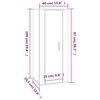 vidaXL Έπιπλα Τηλεόρασης Επιτοίχια Sonoma Δρυς 40x34,5x100 εκ