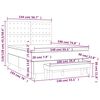 vidaXL &Kappa;&rho;&epsilon;&beta;ά&tau;&iota; Boxspring &mu;&epsilon; &Sigma;&tau;&rho;ώ&mu;&alpha; &Sigma;&kappa;&omicron;ύ&rho;&omicron; &Mu;&pi;&lambda;&epsilon; 140x190 &epsilon;&kappa;. &Beta;&epsilon;&lambda;&omicron;ύ&delta;&iota;&nu;&omicron;