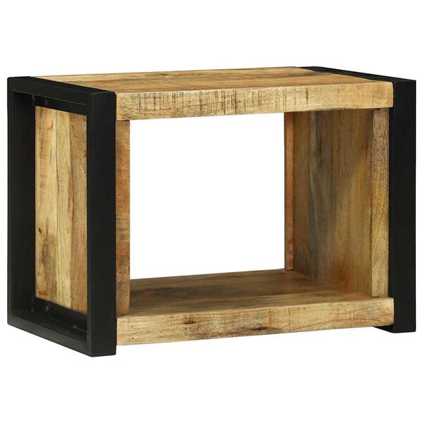 vidaXL Κύβος Τοίχου με ράφι Καφέ 55 x 35 x 40 εκ Μασίφ ξύλο μάνγκο