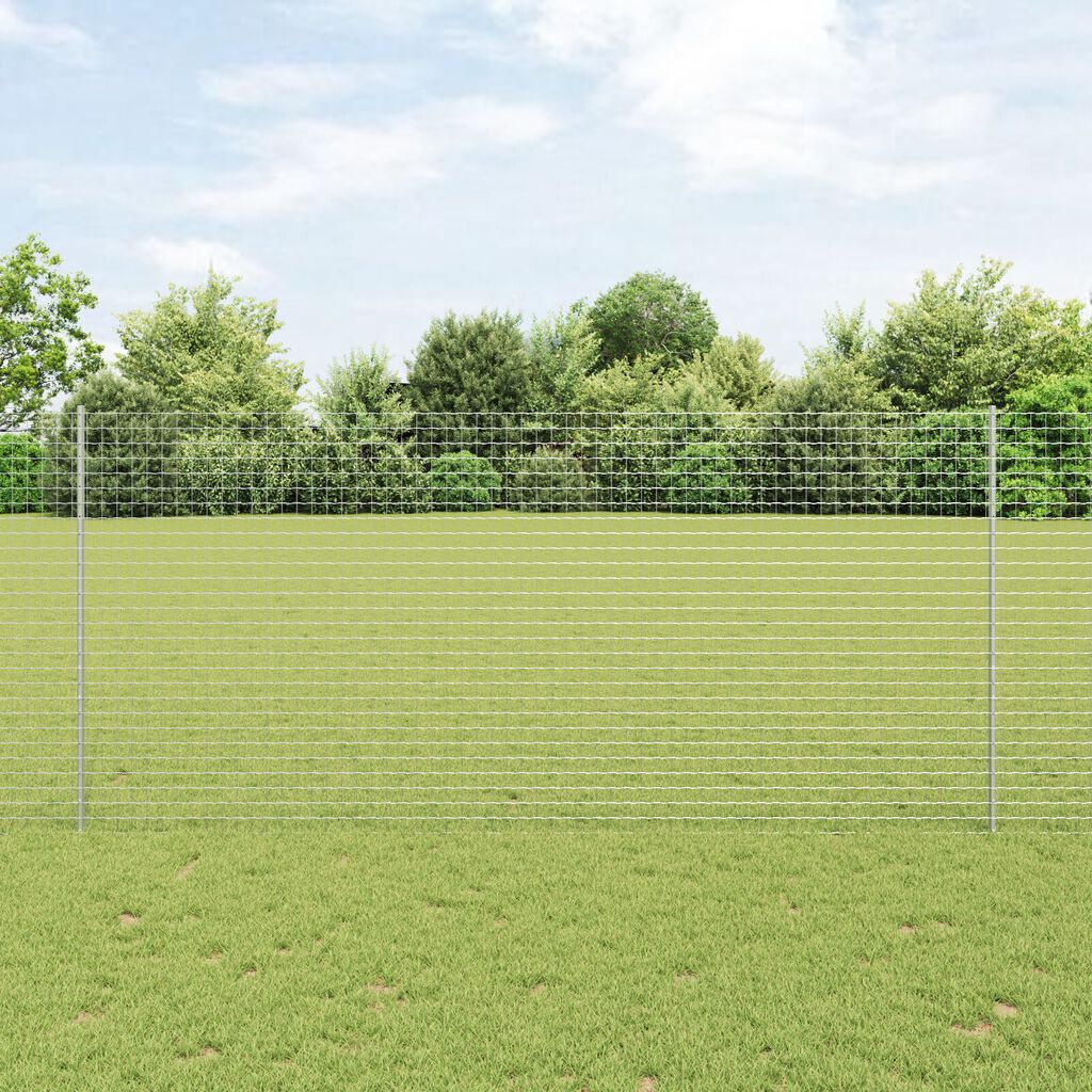 vidaXL Στύλοι Περίφραξης 22 pcs Ασημί 140 cm Γαλβανισμένος χάλυβας