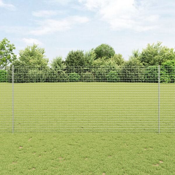 vidaXL Στύλοι Περίφραξης 22 pcs Ασημί 140 cm Γαλβανισμένος χάλυβας