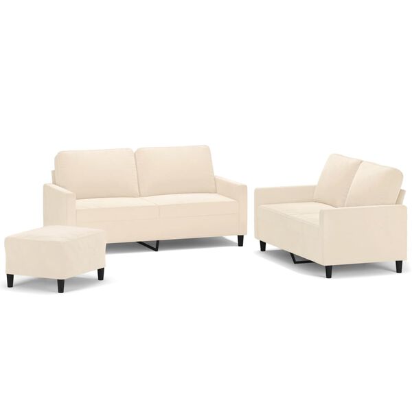 vidaXL &Pi;&omicron;&lambda;&upsilon;&theta;&rho;ό&nu;&epsilon;&sigmaf; &Sigma;&epsilon;&tau; 3 &Tau;&epsilon;&mu;&alpha;&chi;ί&omega;&nu; &Kappa;&rho;&epsilon;&mu; &alpha;&pi;ό &Beta;&epsilon;&lambda;&omicron;ύ&delta;&omicron; &mu;&epsilon; &Mu;&alpha;&xi;&iota;&lambda;ά&rho;&iota;&alpha;