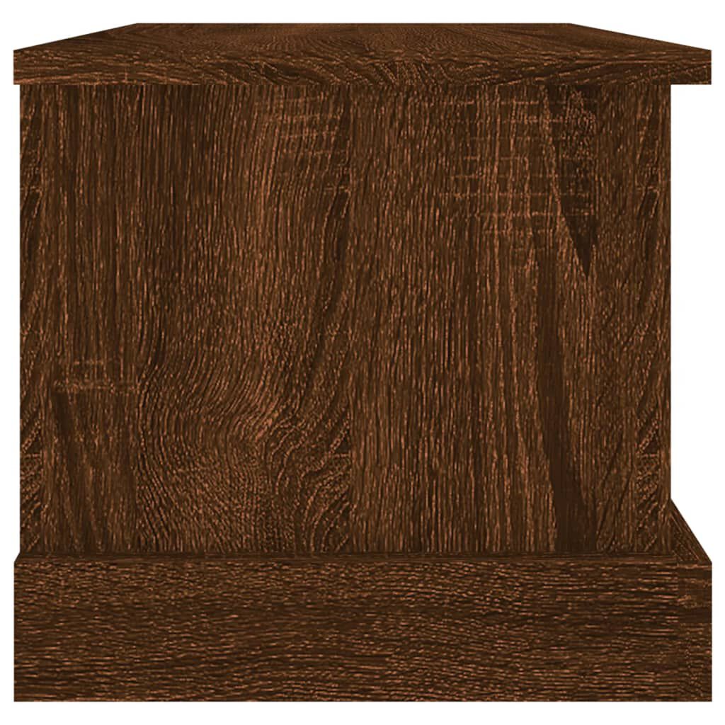 vidaXL Κουτί Αποθήκευσης Καφέ δρυς 50x30x28 εκ. Επεξεργασμένο Ξύλο