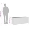 vidaXL Κουτί Αποθήκευσης Κήπου Μαύρο 150x50x60 εκ. από Συνθετικό Ρατάν