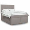 vidaXL &Kappa;&rho;&epsilon;&beta;ά&tau;&iota; Boxspring &mu;&epsilon; &Sigma;&tau;&rho;ώ&mu;&alpha; Taupe 140x190 &epsilon;&kappa;. &Upsilon;&phi;&alpha;&sigma;&mu;ά&tau;&iota;&nu;&omicron;