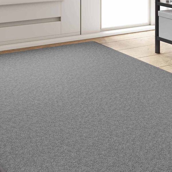 vidaXL Δερμάτινο Χαλί Ανοιχτό γκρι 100 x 250 cm 100% Πολυπροπυλένιο