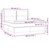vidaXL &Kappa;&rho;&epsilon;&beta;ά&tau;&iota; Boxspring &mu;&epsilon; &Sigma;&tau;&rho;ώ&mu;&alpha; &Mu;&pi;&lambda;&epsilon; 180x200 &epsilon;&kappa;. &Upsilon;&phi;&alpha;&sigma;&mu;ά&tau;&iota;&nu;&omicron;