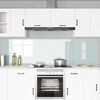 vidaXL Πίσω Πάνελ Κουζίνας 2 pcs Λευκό 110 x 60 cm σκληρυμένο γυαλί