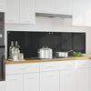 vidaXL Πίσω Πάνελ Κουζίνας Μαύρο 90 x 50 cm σκληρυμένο γυαλί