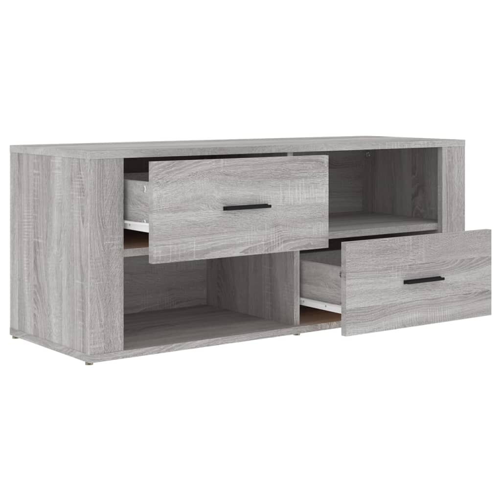 vidaXL Έπιπλο Τηλεόρασης Γκρι Sonoma 100x35x40 εκ. από Επεξεργ. Ξύλο
