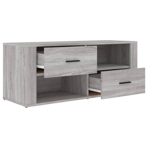 vidaXL Έπιπλο Τηλεόρασης Γκρι Sonoma 100x35x40 εκ. από Επεξεργ. Ξύλο