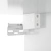 vidaXL Κομοδίνο Επιτοίχιο Γυαλιστερό Λευκό 50x30x47 εκ.