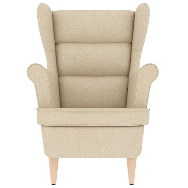 vidaXL πολυθρόνα Cream 74x84x100 cm Ύφασμα