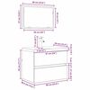 vidaXL Σετ Επίπλων Μπάνιου 3 pcs Μαύρη δρυς 60 x 38.5 x 45 cm