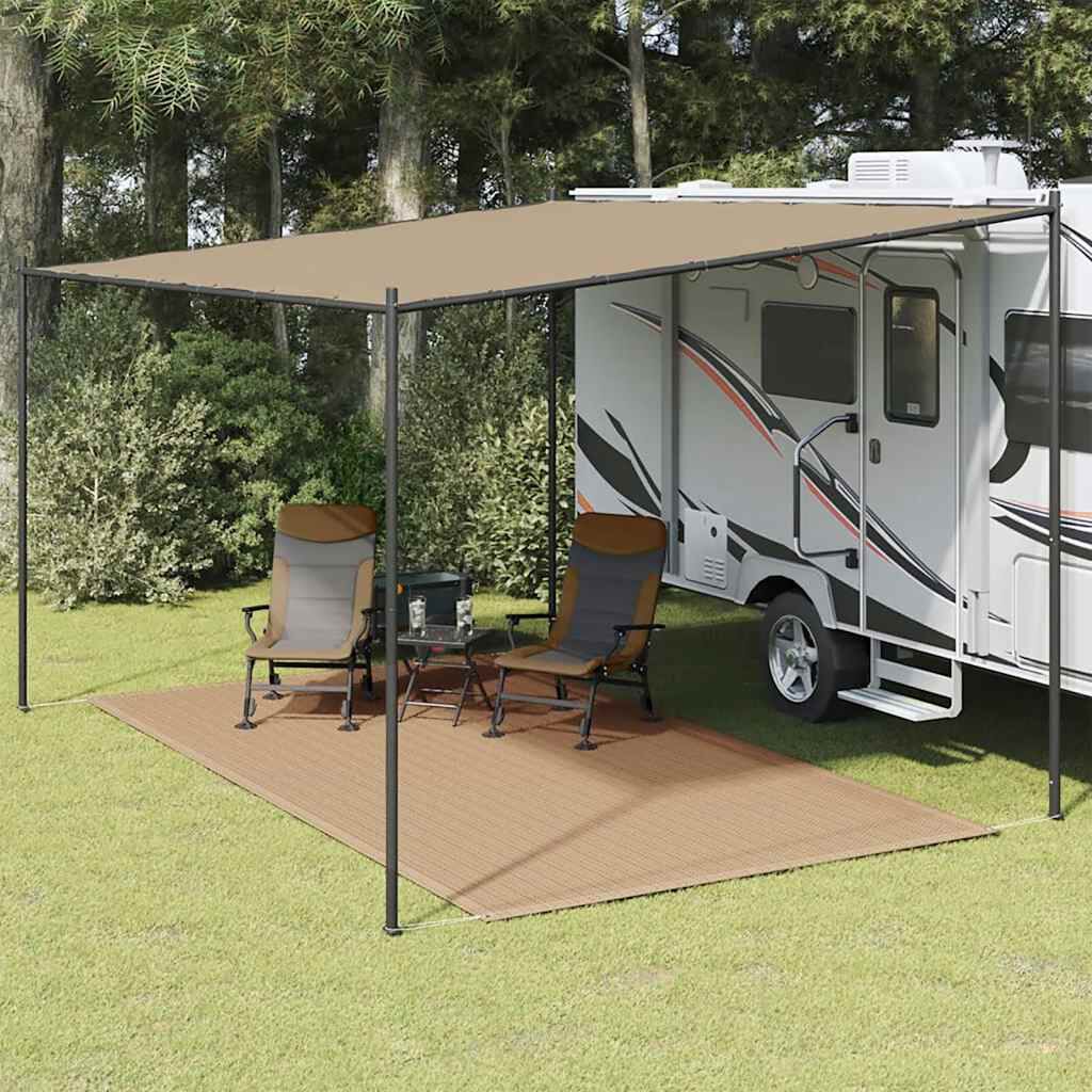 vidaXL Χαλί Σκηνής Taupe 250 x 400 εκ.
