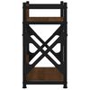 vidaXL Βάση Εκτυπωτή 2 Επιπέδων Καφέ Δρυς 40x20x40 εκ Επεξ. Ξύλο