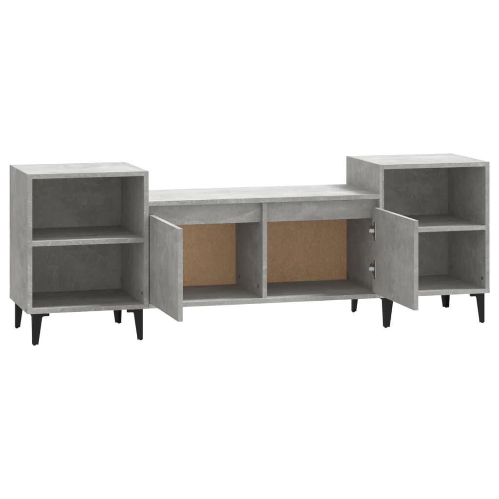 vidaXL Έπιπλο Τηλεόρασης Γκρι Σκυρ. 160x35x55 εκ. Επεξ. Ξύλο