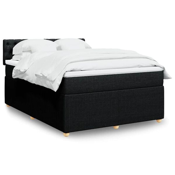 vidaXL &Kappa;&rho;&epsilon;&beta;ά&tau;&iota; Boxspring &mu;&epsilon; &Sigma;&tau;&rho;ώ&mu;&alpha; &Mu;&alpha;ύ&rho;&omicron; 160x200 &epsilon;&kappa;. &Upsilon;&phi;&alpha;&sigma;&mu;ά&tau;&iota;&nu;&omicron;