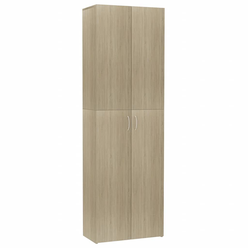 vidaXL Ντουλάπα Γραφείου Sonoma Δρυς 60 x 32 x 190 εκ. από Επεξ. Ξύλο