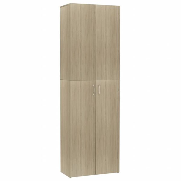 vidaXL Ντουλάπα Γραφείου Sonoma Δρυς 60 x 32 x 190 εκ. από Επεξ. Ξύλο