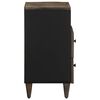 vidaXL κομοδίνο ντουλάπι ανοιχτό γκρι 50x33x60 cm μασίφ ξύλο Mango
