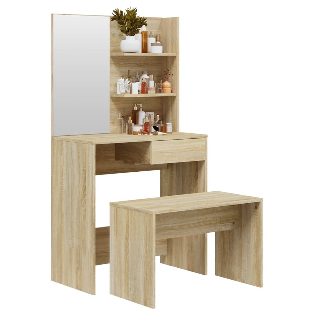 vidaXL Μπουντουάρ Σετ Sonoma δρυς 74,5 x 40 x 141 εκ.
