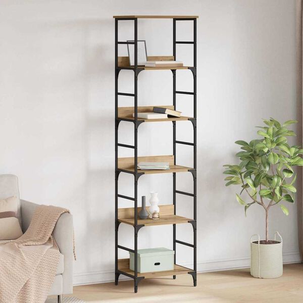 vidaXL &Rho;ά&phi;&iota; &Beta;&iota;&beta;&lambda;ί&omega;&nu; Artisan Oak 50 x 33 x 188,5 &epsilon;&kappa; &Epsilon;&pi;&epsilon;&xi;&epsilon;&rho;&gamma;&alpha;&sigma;&mu;έ&nu;&omicron; &xi;ύ&lambda;&omicron;