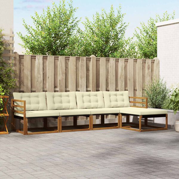 vidaXL &Sigma;&epsilon;&iota;&rho;ά &Kappa;&alpha;&nu;&alpha;&pi;έ &Epsilon;&xi;&omega;&tau;&epsilon;&rho;&iota;&kappa;&omicron;ύ &mu;&epsilon; &mu;&alpha;&xi;&iota;&lambda;ά&rho;&iota; 5 pcs &Phi;&upsilon;&sigma;&iota;&kappa;ό &kappa;&alpha;&iota; &Kappa;&rho;έ&mu;&alpha;