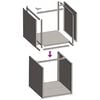 vidaXL Ράφι Καυσόξυλων Μαύρο 40x40x40 εκ. Χάλυβας ψυχρής έλασης