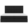 vidaXL Κρεβάτι με αποθηκευτικό χώρο και στρώμα Μαύρο 200 x 200 cm