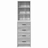 vidaXL Highboard &Gamma;&kappa;&rho;&iota; sonoma 40 x 41 x 135 &epsilon;&kappa;. &Epsilon;&pi;&epsilon;&xi;&epsilon;&rho;&gamma;&alpha;&sigma;&mu;έ&nu;&omicron; &xi;ύ&lambda;&omicron;