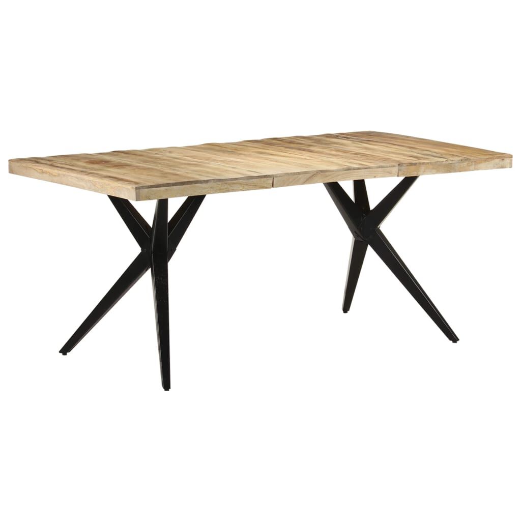 vidaXL Τραπεζαρία 180 x 90 x 76 εκ. από Ακατέργαστο Ξύλο Μάνγκο