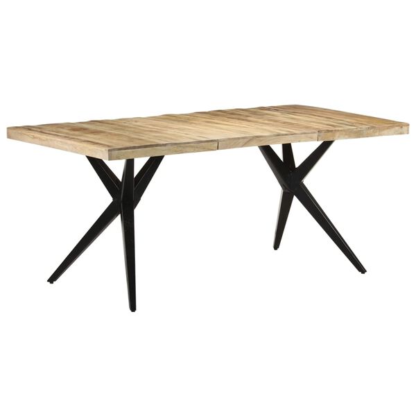 vidaXL Τραπεζαρία 180 x 90 x 76 εκ. από Ακατέργαστο Ξύλο Μάνγκο
