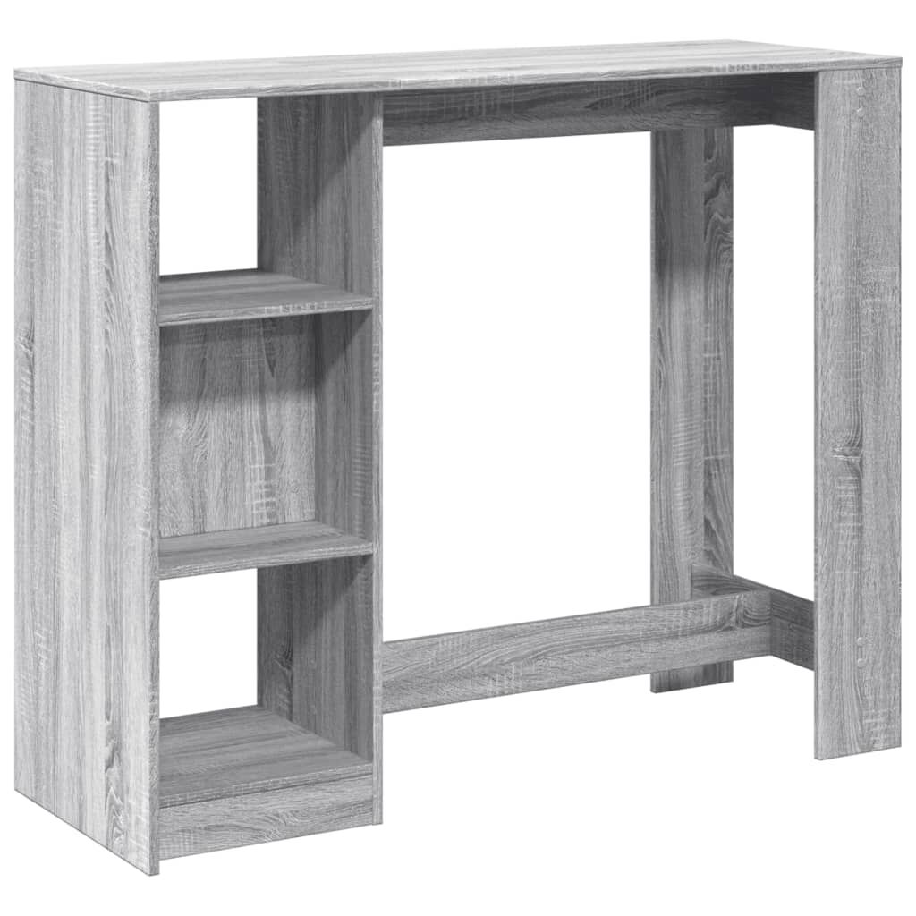 vidaXL Τραπέζι Κονσόλα Γκρι Sonoma 124x46x103,5 εκ. από Επεξεργ. Ξύλο
