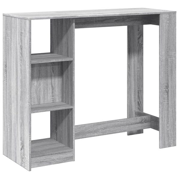 vidaXL Τραπέζι Κονσόλα Γκρι Sonoma 124x46x103,5 εκ. από Επεξεργ. Ξύλο