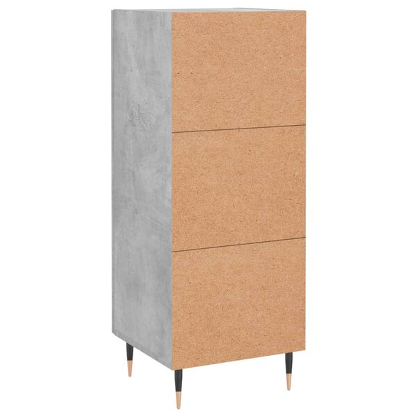 vidaXL Ντουλάπι Γκρι Σκυροδέματος 34,5x34x90 εκ. Επεξεργασμένο Ξύλο