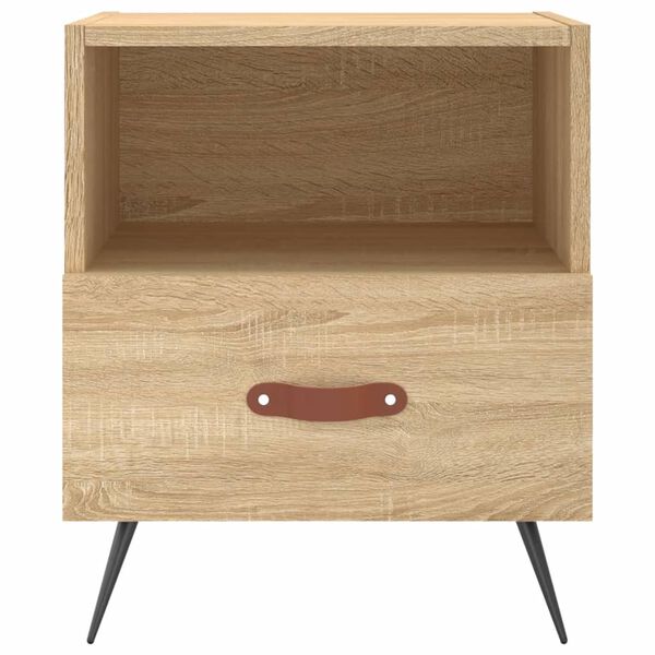 vidaXL Κομοδίνα 2 τεμ. Sonoma Δρυς 40 x 35 x 47,5 εκ. Επεξεργ. Ξύλο