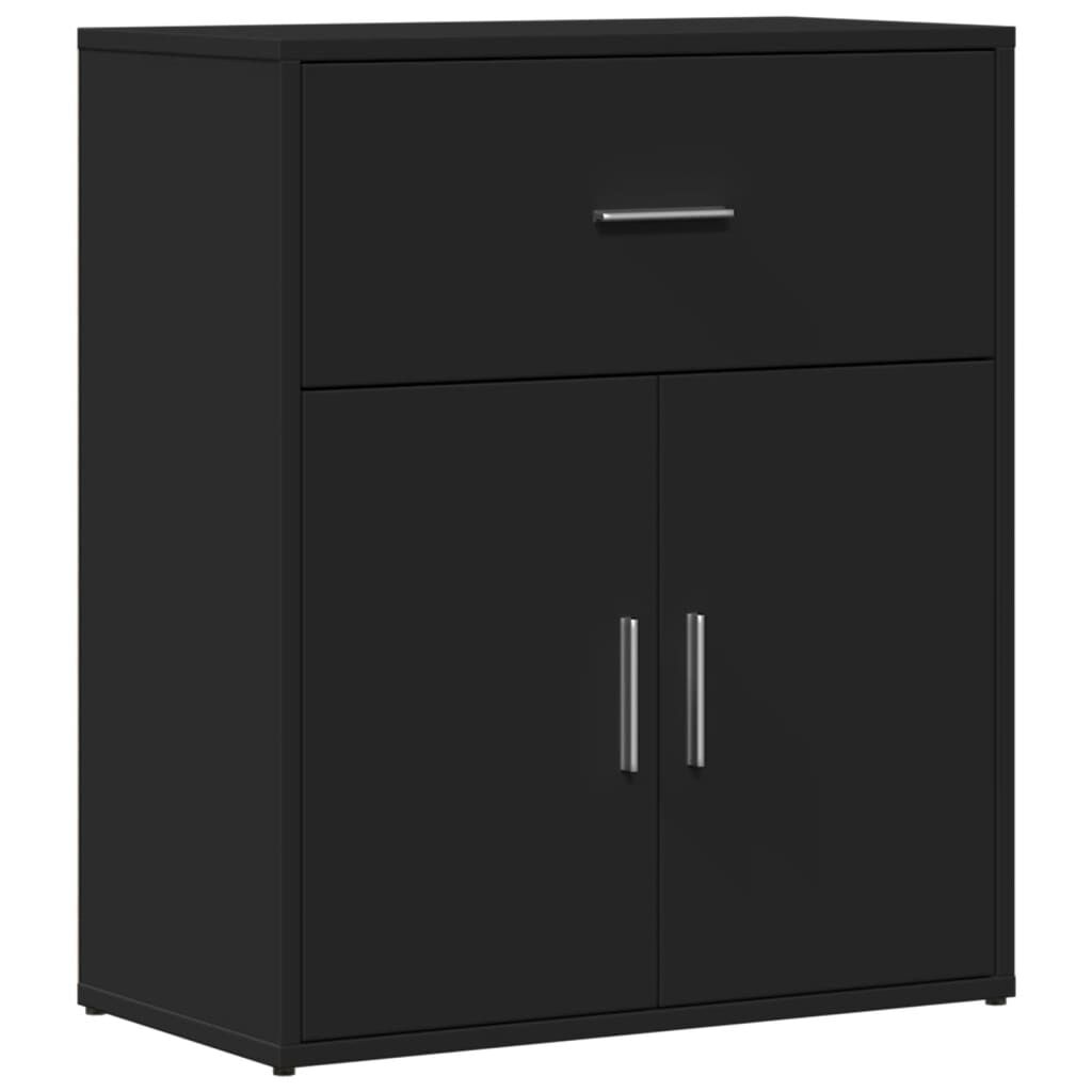 vidaXL Βοηθητικό Ντουλάπι Μαύρο 60x31x70 εκ. από Επεξεργασμένο Ξύλο
